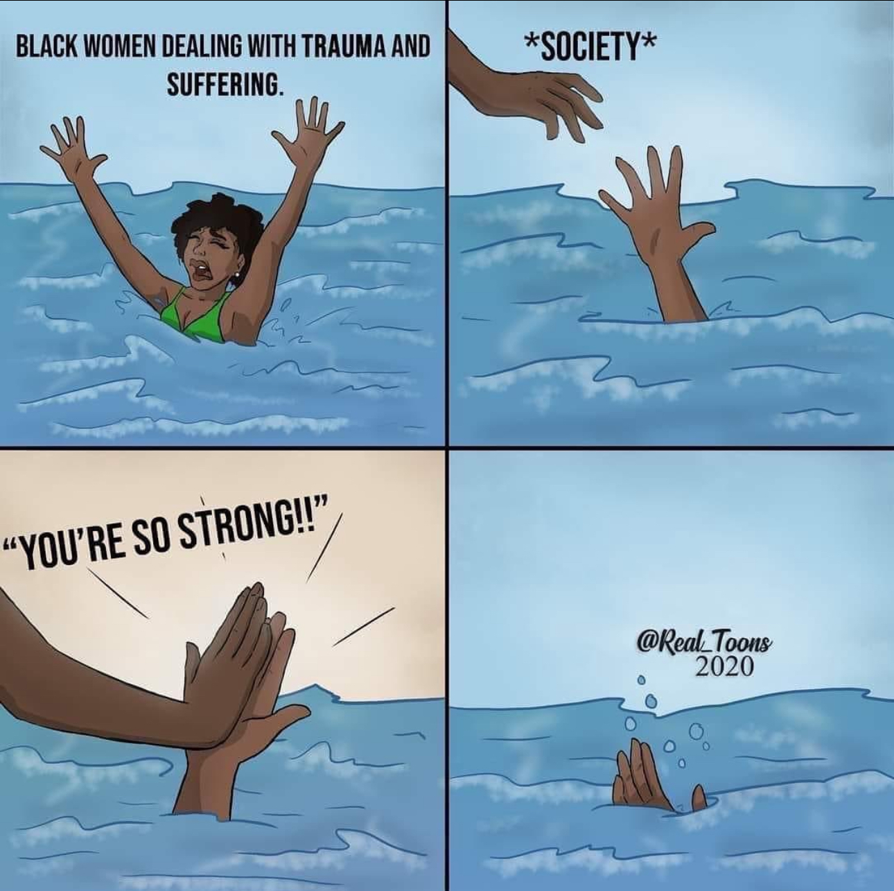 Strong Black Woman illustration